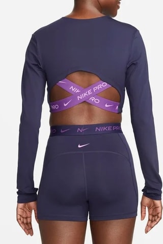 Crop top d’entraînement Nike Pro - Violet