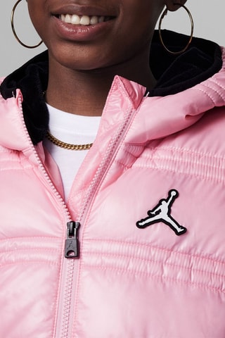 Doudoune à capuche Jordan Core - Rose