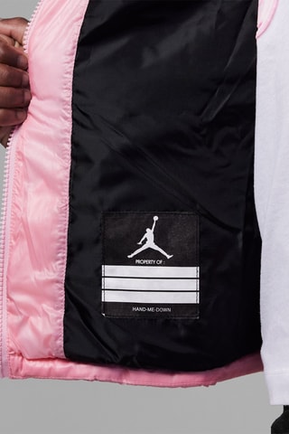 Doudoune à capuche Jordan Core - Rose