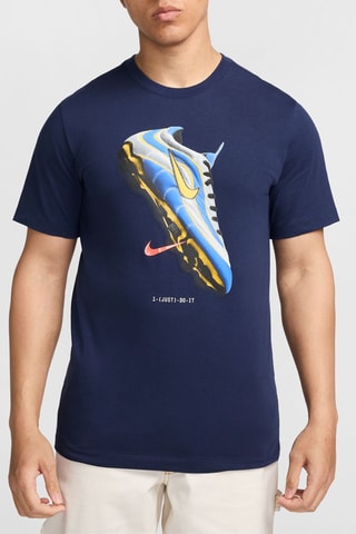 T-shirt de football Nike - Bleu marine