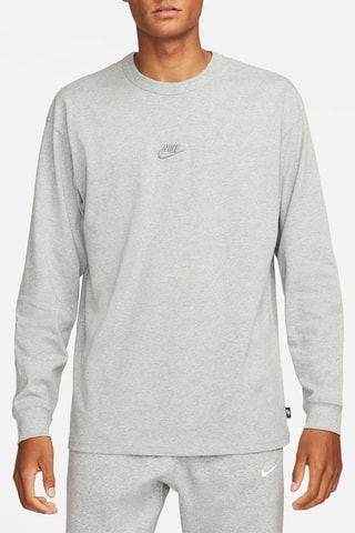 T-shirt regular en coton biologique Premium Essentials - Gris clair chiné - Nike