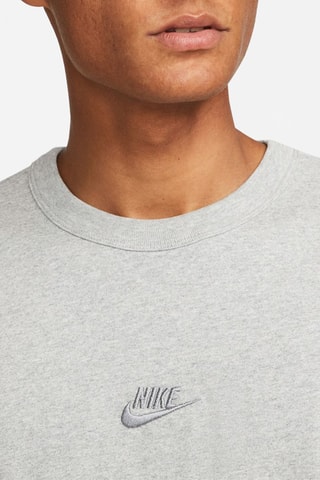 T-shirt regular en coton biologique Premium Essentials - Gris clair chiné - Nike