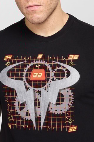 T-shirt de tennis Rafael Nadal NikeCourt - Noir