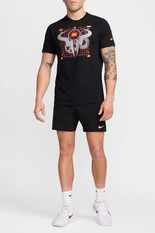 T-shirt de tennis Rafael Nadal NikeCourt - Noir