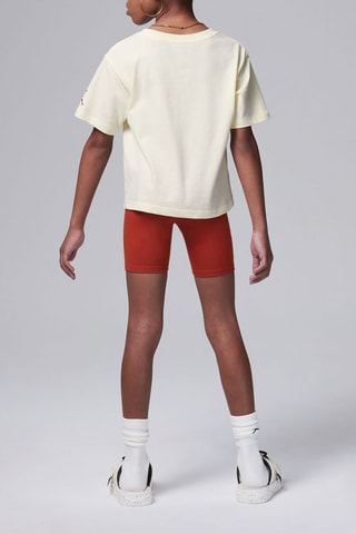T-shirt et short Brooklyn Mini Me - Rouge et beige - Jordan
