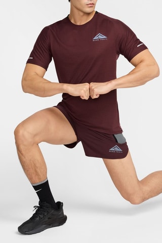 T-shirt de running Solar Chase - Bordeaux - Nike