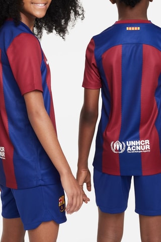 Maillot de football FC Barcelone 2023/24 Stadium Domicile - Bleu marine et rouge