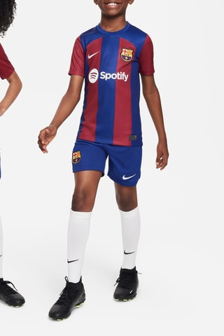 Maillot de football FC Barcelone 2023/24 Stadium Domicile - Bleu marine et rouge