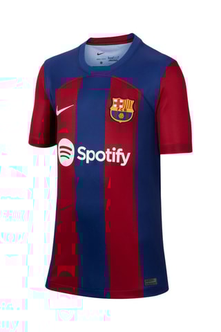 Maillot de football FC Barcelone 2023/24 Stadium Domicile - Bleu marine et rouge