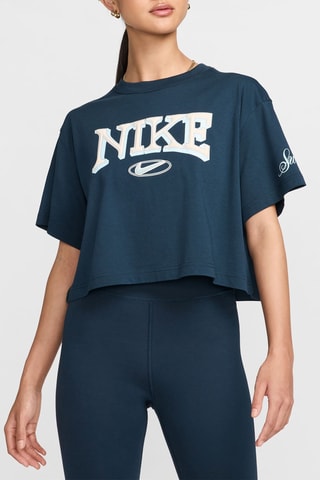 T-shirt cropped Nike Sportswear - Bleu marine