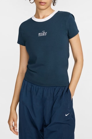 T-shirt slim Nike Sportswear Chill Knit - Bleu marine