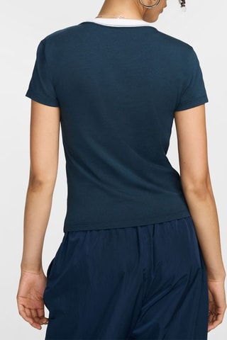 T-shirt slim Nike Sportswear Chill Knit - Bleu marine