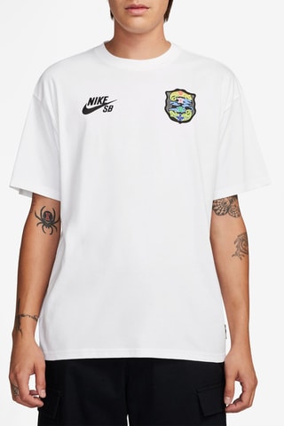 T-shirt de skateboard Nike SB - Blanc