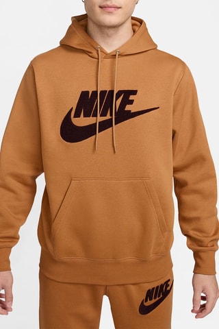 Sweat polaire Nike Club - Marron