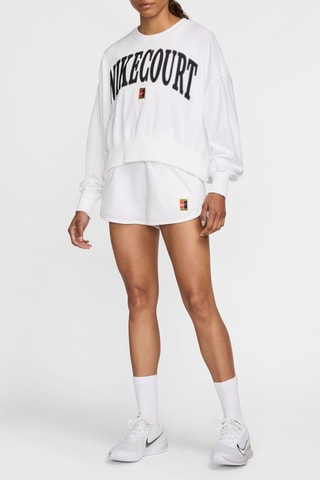 Sweat de tennis NikeCourt Heritage - Blanc