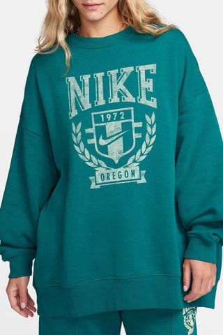 Sweat oversize polaire Nike Sportswear - Vert