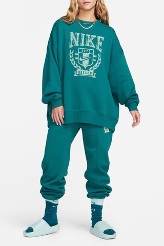 Sweat oversize polaire Nike Sportswear - Vert