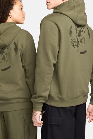 Sweat polaire en capuche de skateboard Nike SB - Vert olive