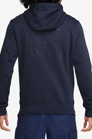 Sweat de skateboard polaire à capuche Nike SB - Bleu marine