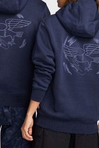 Sweat de skateboard polaire à capuche Nike SB - Bleu marine