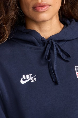 Sweat de skateboard polaire à capuche Nike SB - Bleu marine