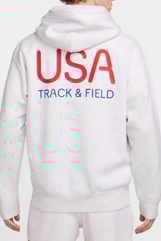 Sweat de running à capuche USA - Gris foncé