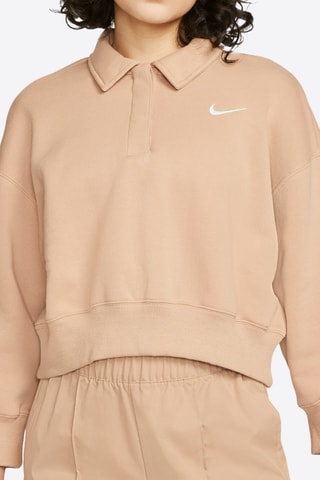 Sweat Nike mini swoosh - Marron clair INFOS MANQUANTES A MASQUER