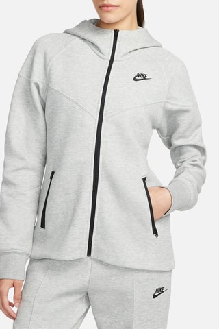 Sweat polaire à capuche Tech - Gris foncé chiné - Nike