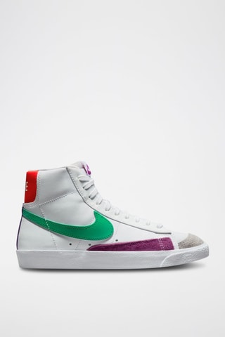 Blazer Mid’77 en cuir Blanc