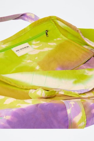 Sac shopping tie and dye - Vert et violet