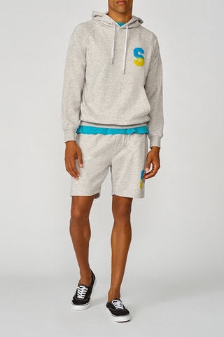 Sweat à capuche - Gris clair chiné