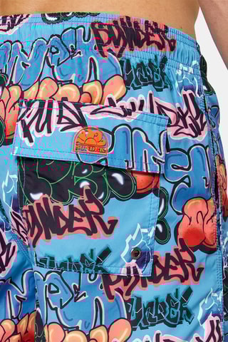 Short de bain - Ciel