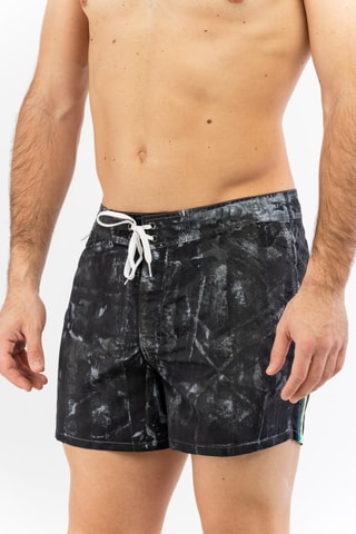 Short de bain tie and dye - Noir