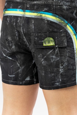 Short de bain tie and dye - Noir