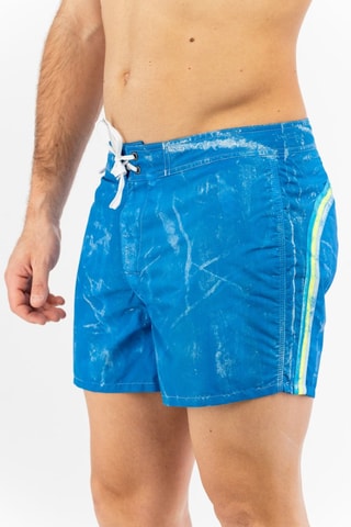 Short de bain tie and dye - Bleu cobalt