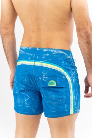 Short de bain tie and dye - Bleu cobalt