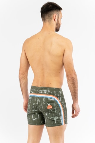 Short de bain tie and dye - Vert foncé