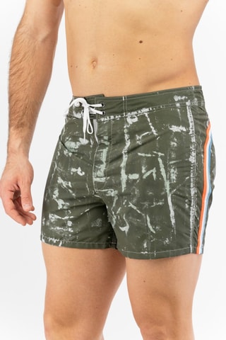 Short de bain tie and dye - Vert foncé