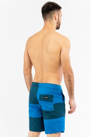 Short de bain - Vert foncé et bleu pétrole