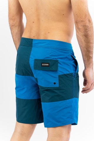 Short de bain - Vert foncé et bleu pétrole