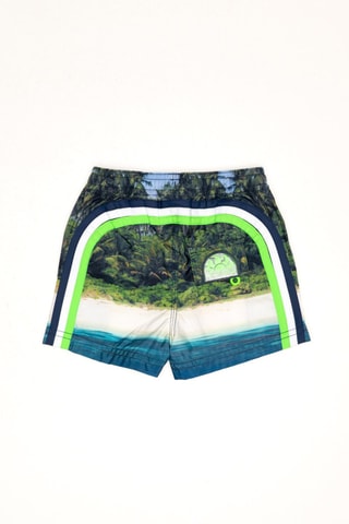 Short - Vert foncé et blanc