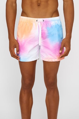 Short de bain - Blanc et rose