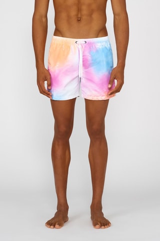 Short de bain - Blanc et rose