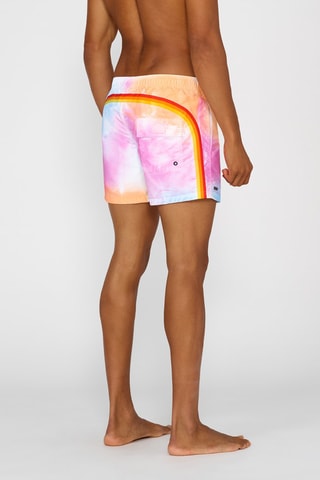 Short de bain - Blanc et rose