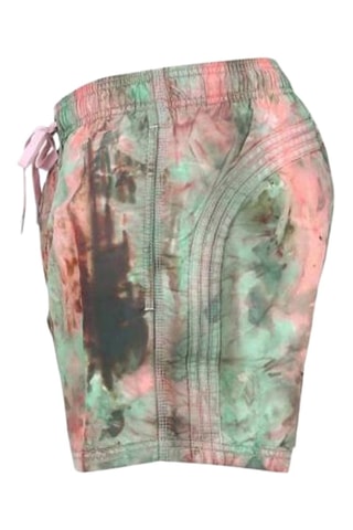 Short de bain tie and dye - Vert et saumon