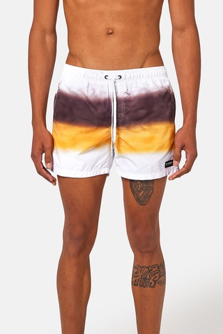 Short de bain dip and dye - Blanc et orange