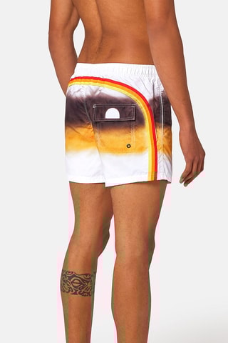 Short de bain dip and dye - Blanc et orange