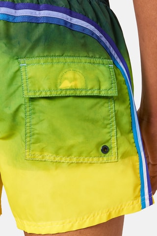 Short de bain dip and dye - Vert et jaune