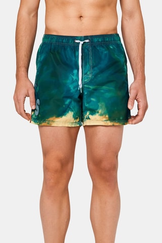 Short de bain tie and dye - Vert
