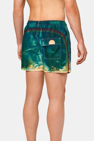 Short de bain tie and dye - Vert